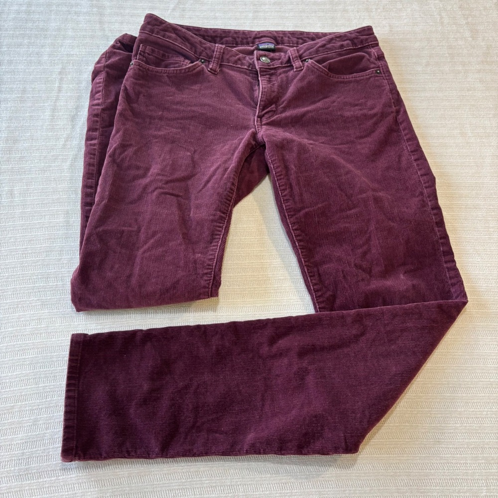 Patagonia Womens Organic Cotton Corduroy Pants 29 Dark Currant Purple 55055